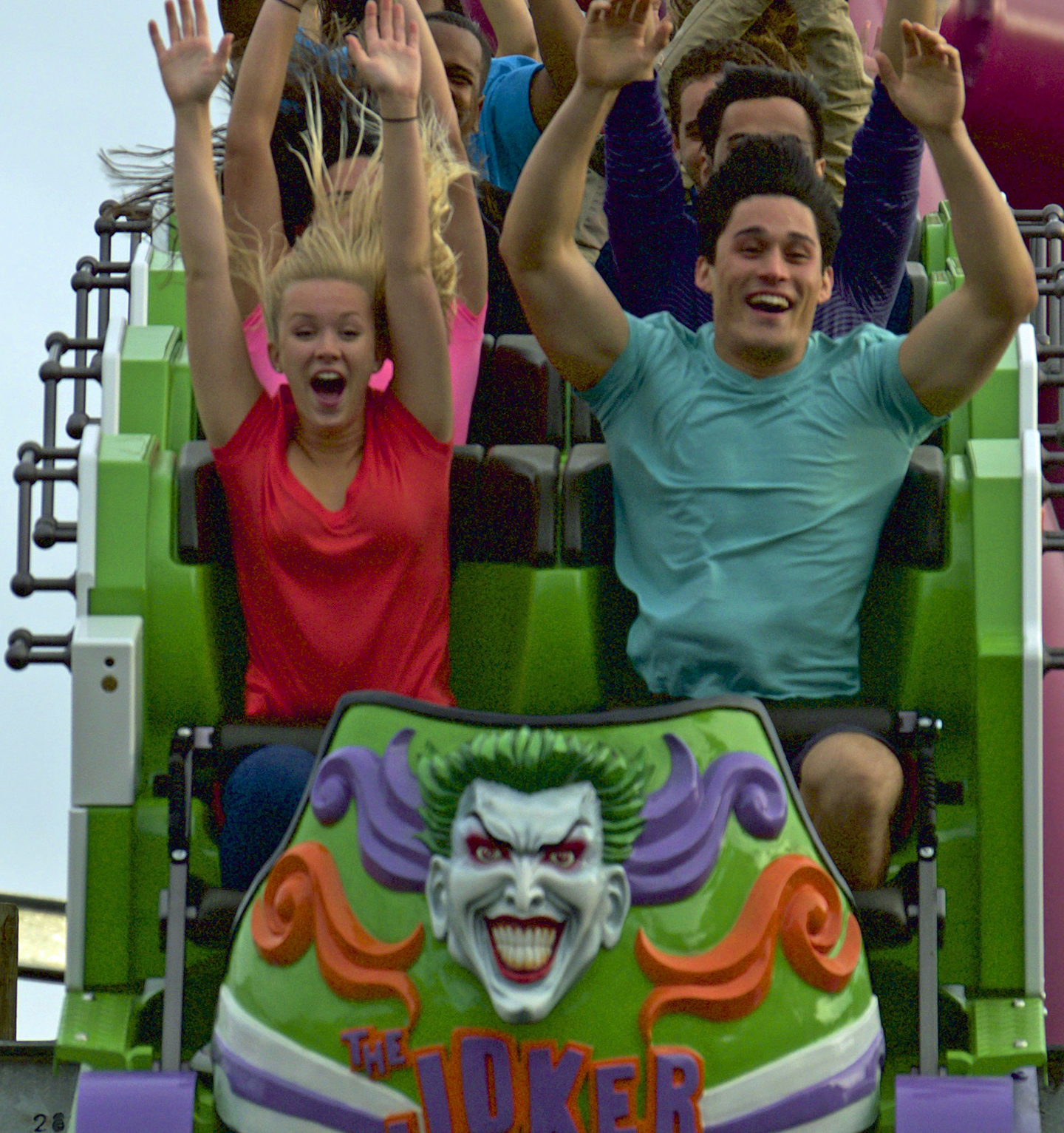 THE JOKER Thrill Ride Six Flags Discovery Kingdom